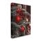 Stupell Industries Hanging Red Ornaments Christmas Tree Canvas Wall Art